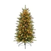 Puleo International 4.5' Franklin Fir Pencil Artificial Christmas Tree - 150 Clear Lights Sale
