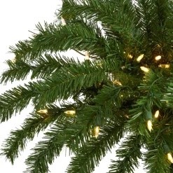 Nearly Natural 4 Ft. Christmas Palm Artificial Tree With 150 Warm White Led Lights New