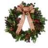 Puleo International 30" Premium Decorated Wreath - 70 Clear Lights Sale