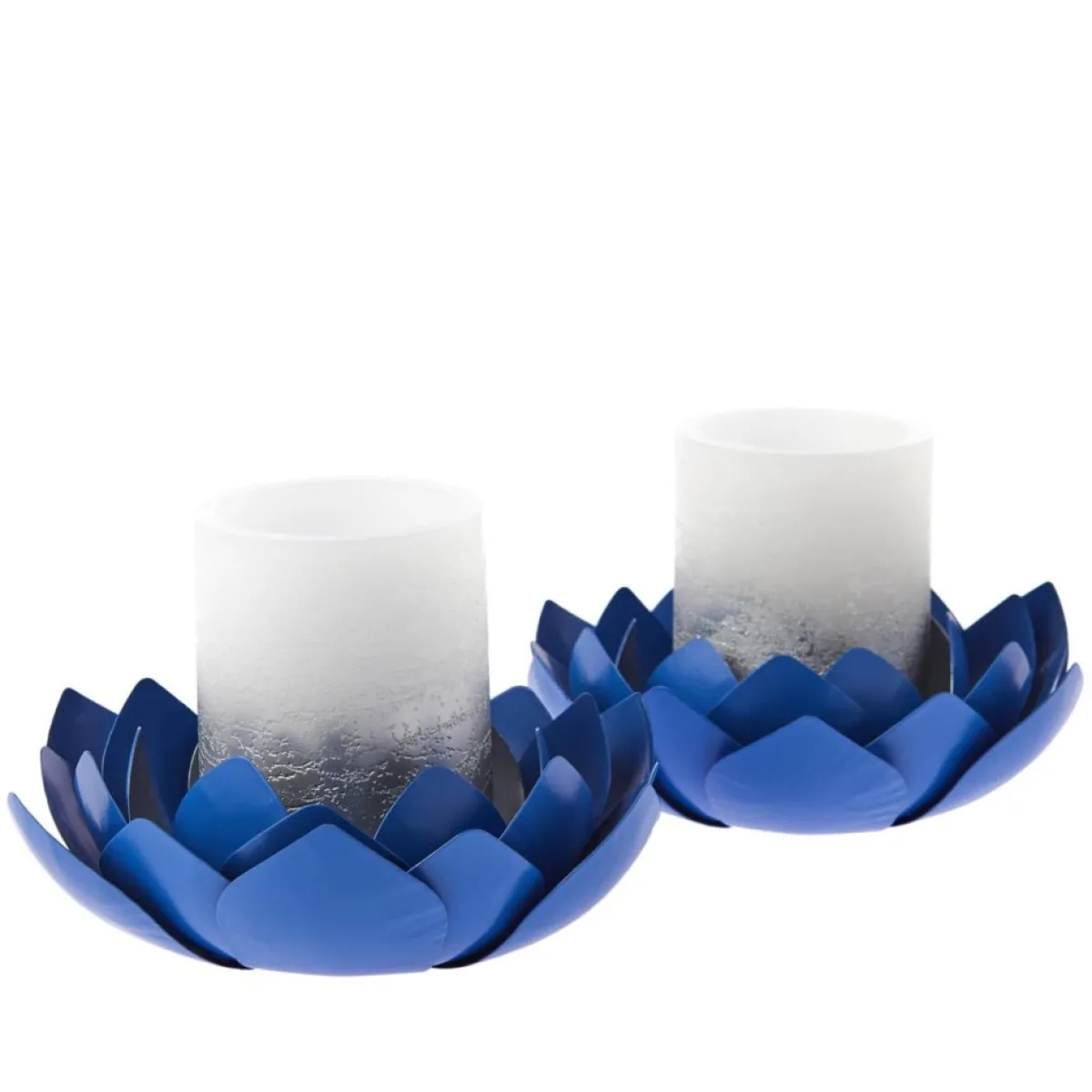 Alison at Home 2 Flameless Led Candles With Lotus Bloom Holders Hot