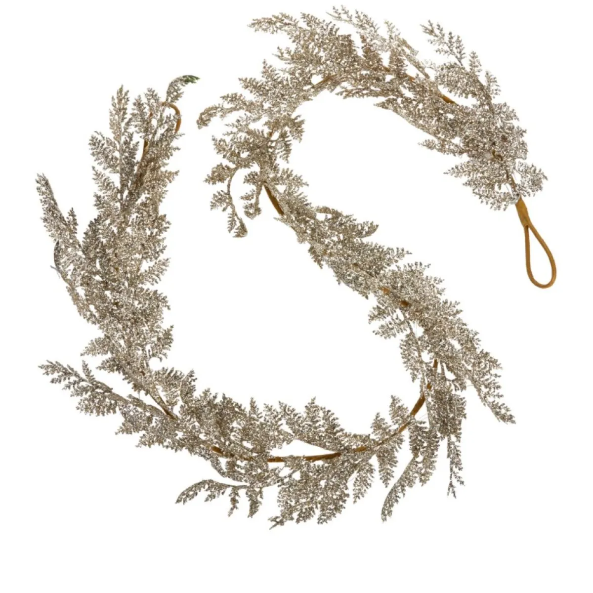 Alison at Home 6' Glitter Leaf Garland With Led Sale