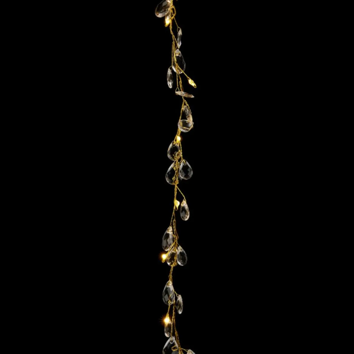 august & leo As Is Handmade Crystal Beaded Multifunction Led Garland 2-Pack New