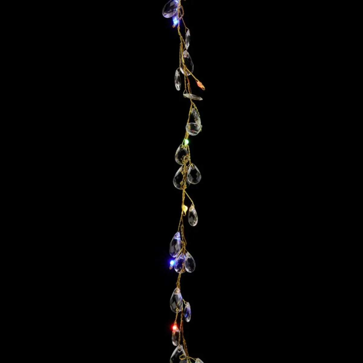 august & leo As Is Handmade Crystal Beaded Multifunction Led Garland 2-Pack New