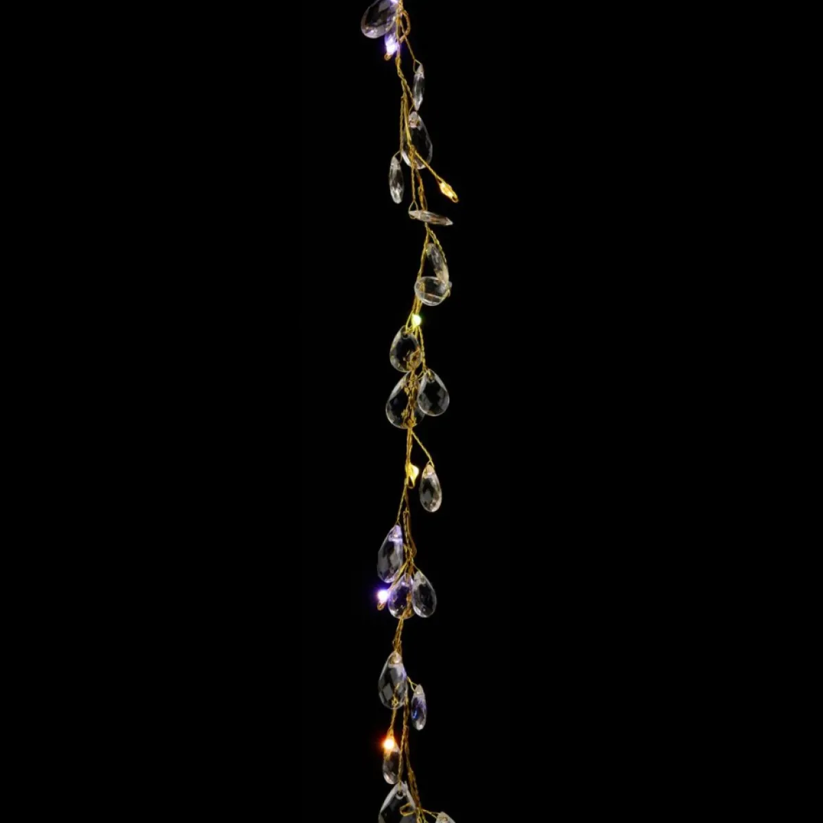 august & leo As Is Handmade Crystal Beaded Multifunction Led Garland 2-Pack New