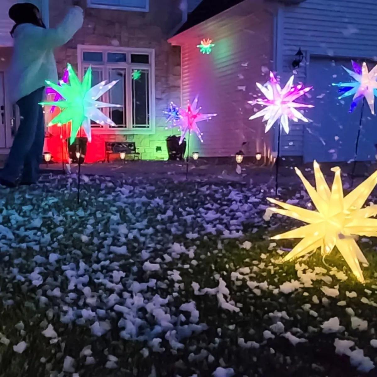 Winter Lane As Is Multifunction 22" Twinkler With Remote