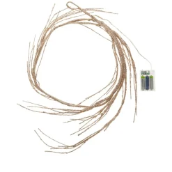 august & leo 70.87" Champagne-Color Led Glitter Garland Discount