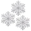 august & leo Mini Jeweled Snowflakes Set Of 3 New