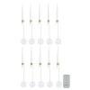august & leo 10-Piece Jeweled Snowflake Tree Taper Candles W/ Remote Best