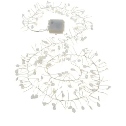 august & leo Set Of 2 Crystal Beaded Led Garlands With Timer Rose Gold Outlet