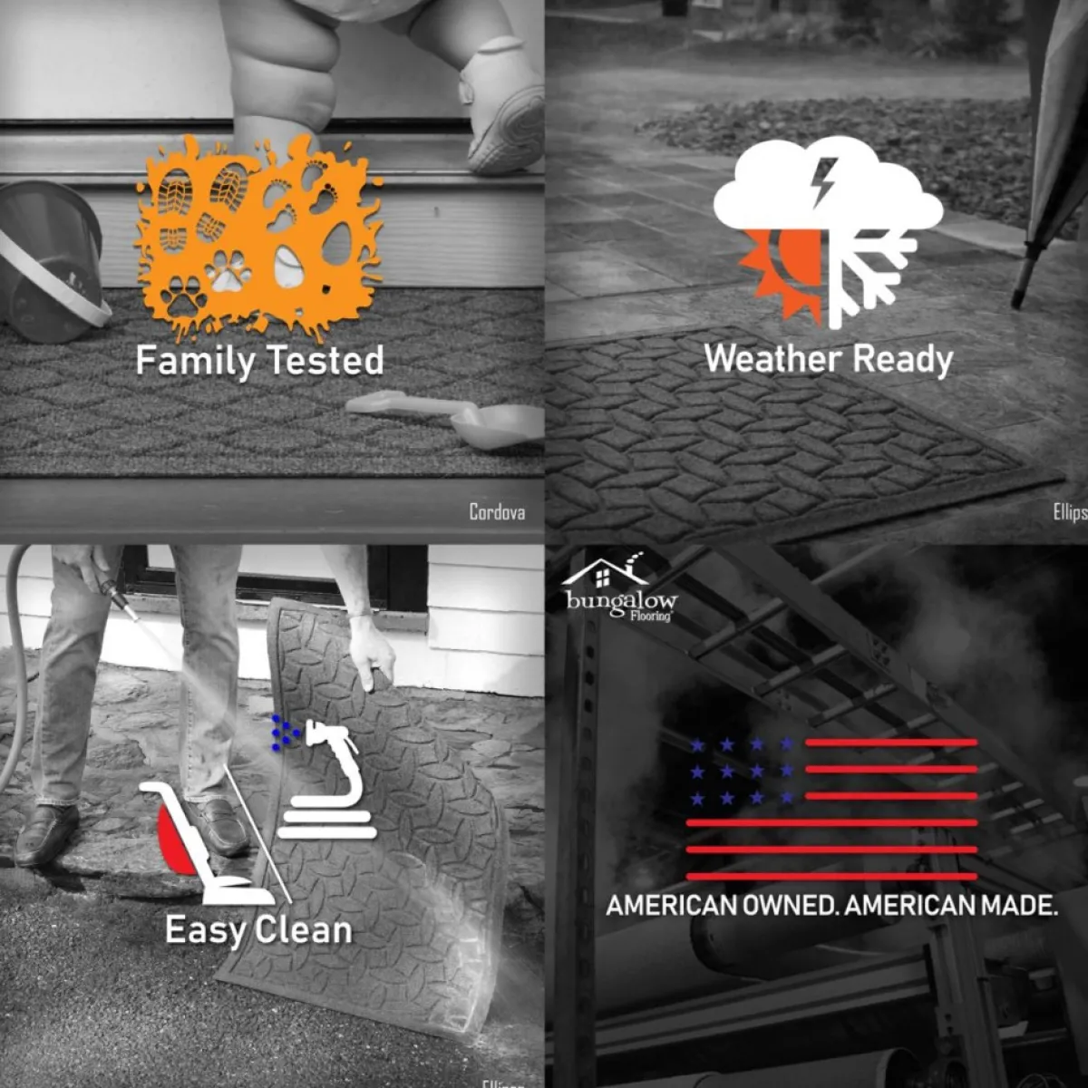 Aqua Shield Bungalow Flooring 35" Round Tree Skirt Mat Clearance