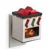 Candle Warmers Etc Holiday Fireplace Pluggable Fragrance Warmer New