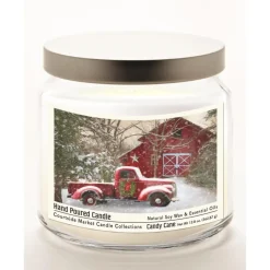 Courtside Market Barn Infused Wax Candle In Glass Jar With Silver Lid Discount