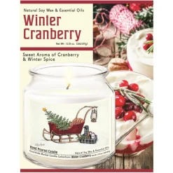 Courtside Market Believe Wax Candle In Glass Jar With Silver Lid