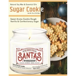 Courtside Market Candle With Essential Oils + Lid - Santa's Workshop Hot