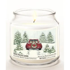 Courtside Market Candle W/ Essential Oils + Lid-Tree Farm Tradition Ii New