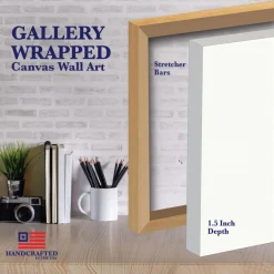 Courtside Market Canvas Wall Art - Winter Window, 12" X 18" Hot