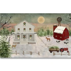 Courtside Market Christmas At The Shore 12X18 Wood Art Clearance