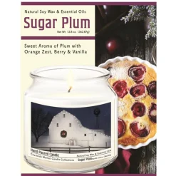 Courtside Market Christmas Night Candle Glass Jar With Silver Lid New