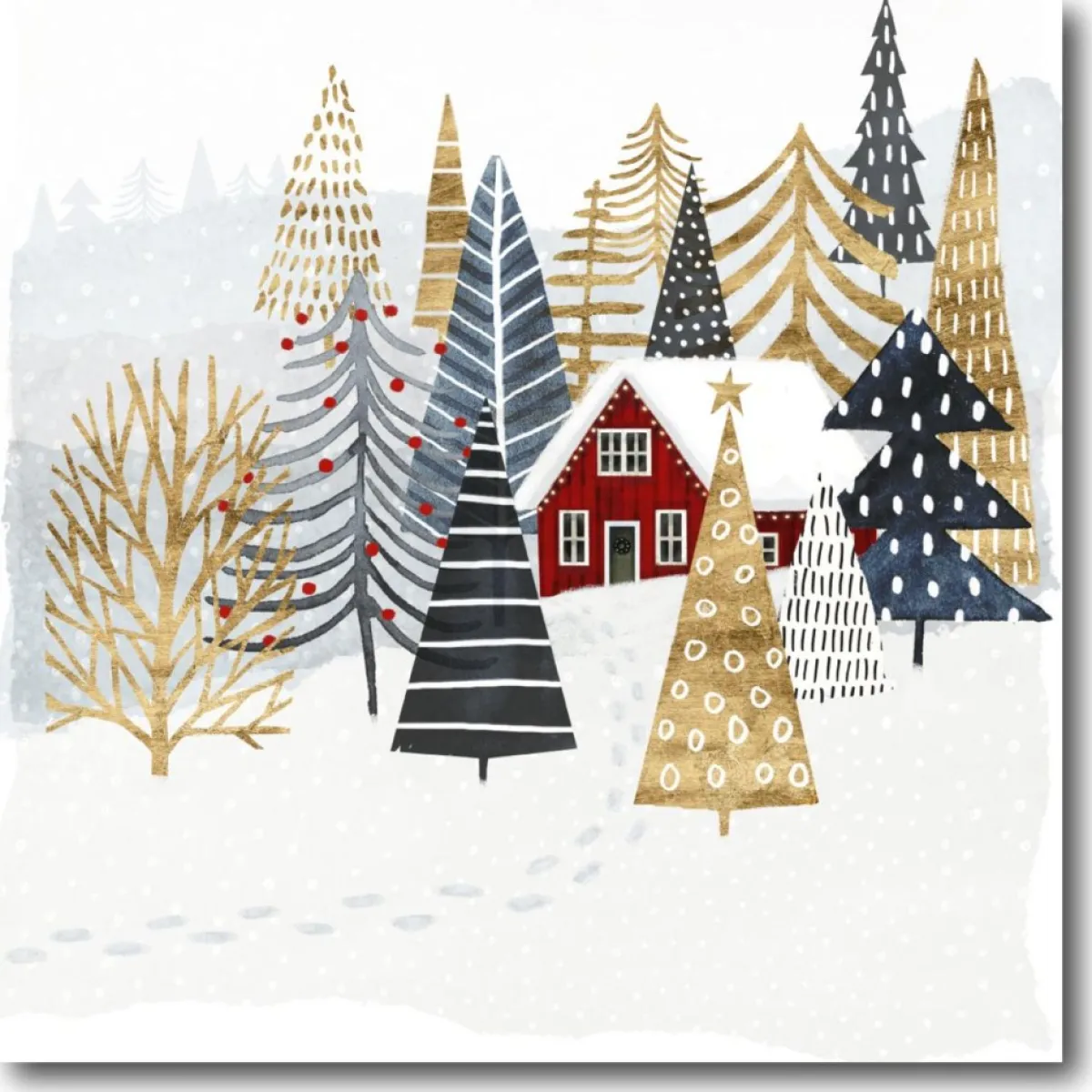 Courtside Market Christmas Chalet I Canvas Wall Art Online