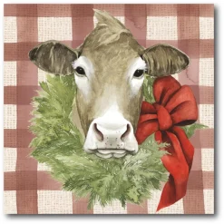Courtside Market Christmas On The Farm Iii Canvas Wall Art