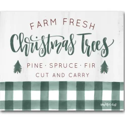 Courtside Market Farm Fresh Christmas Trees Canvas Wall Art Outlet