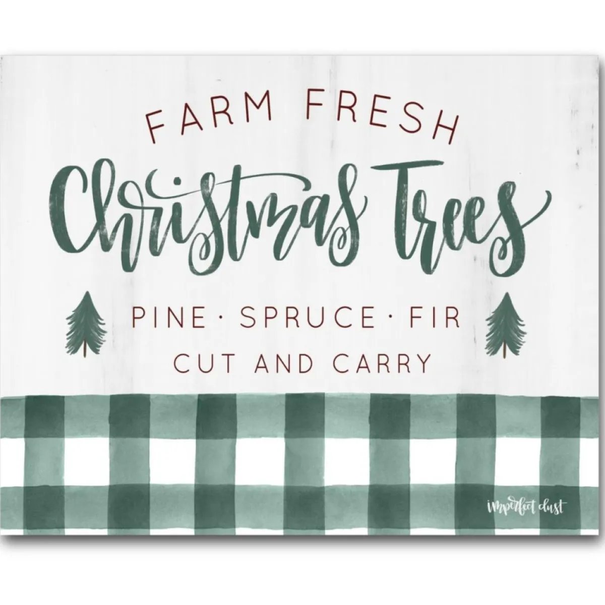 Courtside Market Farm Fresh Christmas Trees Canvas Wall Art Outlet