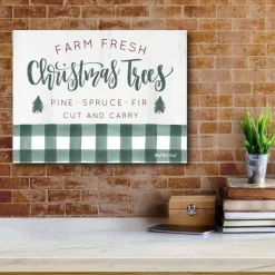 Courtside Market Farm Fresh Christmas Trees Canvas Wall Art Outlet