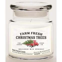 Courtside Market Fresh Farm Trees Wax Infused Candle With Glass Lid Discount