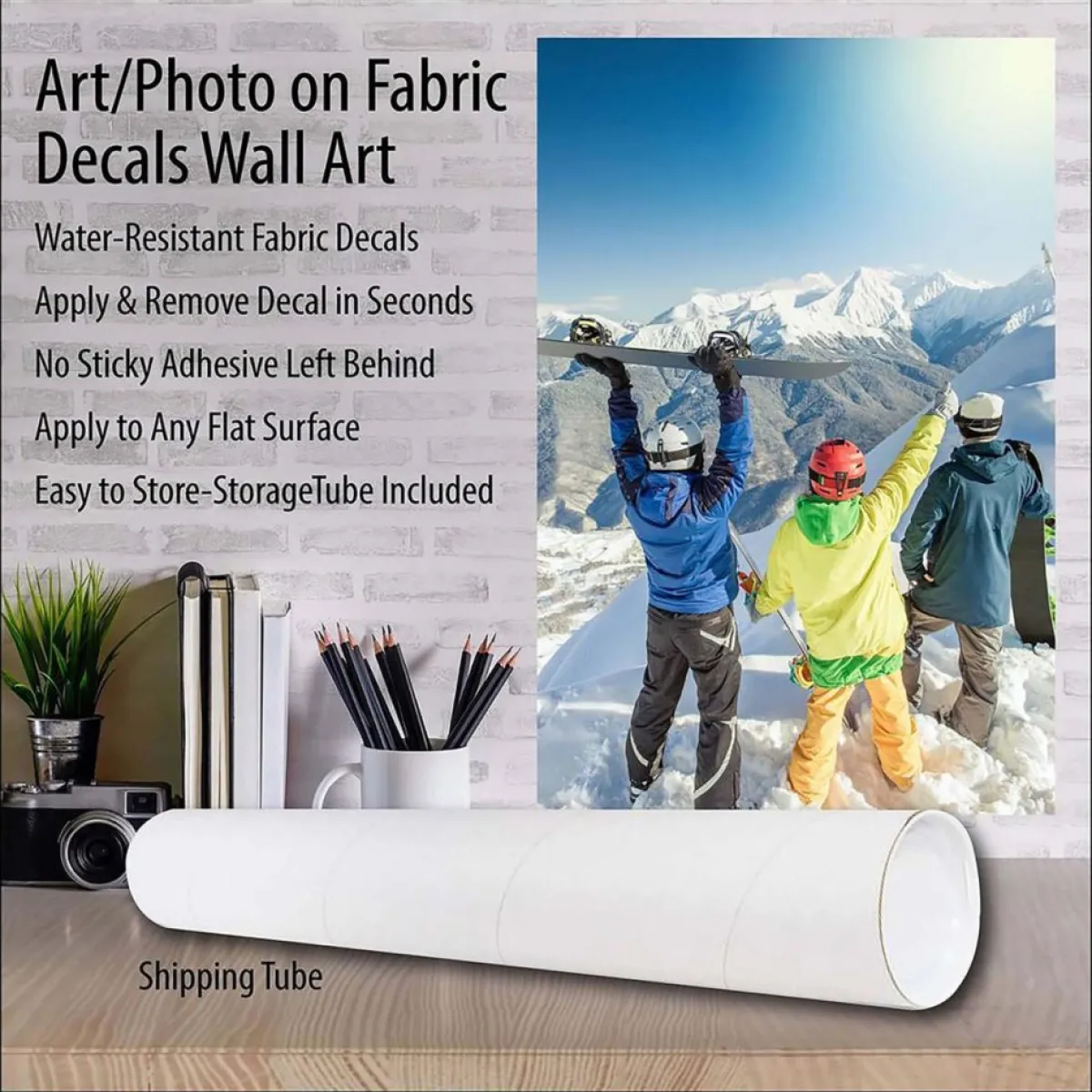 Courtside Market Happy Holiday 24"X24" Decal Wall Art Hot