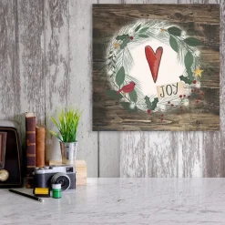 Courtside Market Holiday Love 14X14 Wood Art Sale