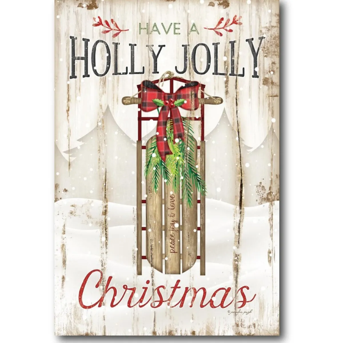 Courtside Market Holly Jolly Canvas Wall Art Best