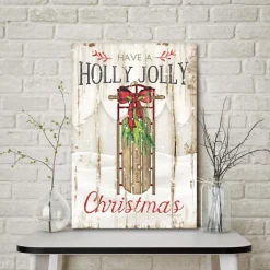 Courtside Market Holly Jolly Canvas Wall Art Best