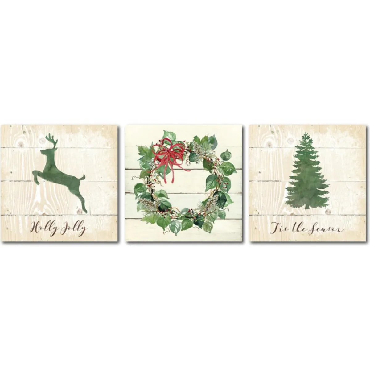 Courtside Market Holly Jolly 30X30 Canvas Wall Art Sale