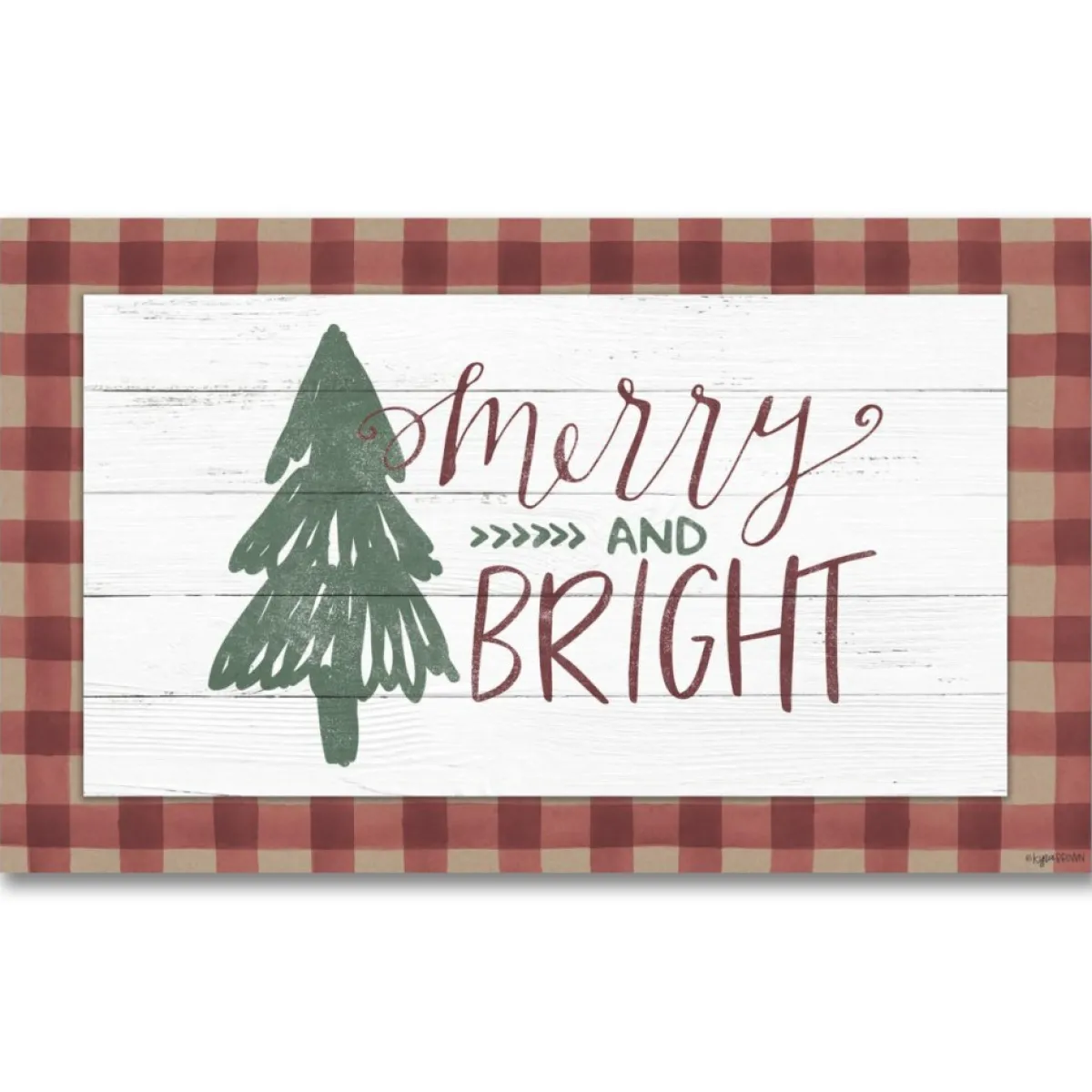 Courtside Market Merry And Bright Canvas Wall Art