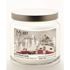 Courtside Market Merry Camper Infused Soy Candle In Glass Jar With Lid Sale