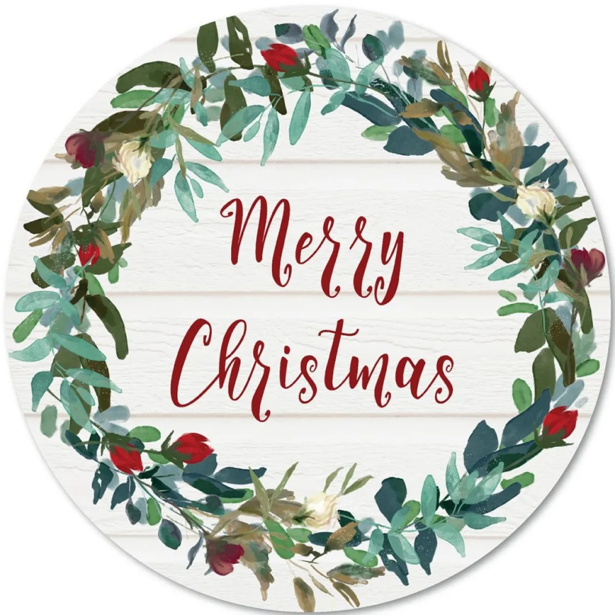 Courtside Market Merry Christmas 12X12 Circular Wood Wall Decor Hot