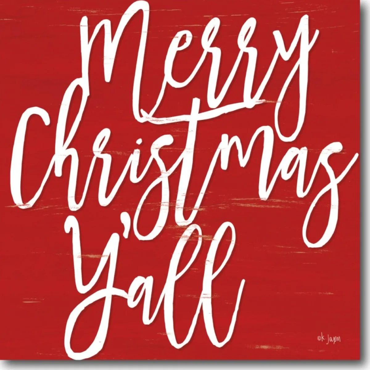 Courtside Market Merry Christmas Y'All Canvas Wall Art Clearance