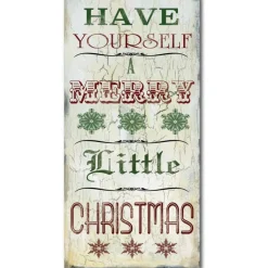 Courtside Market Merry Little Christmas Canvas Wall Art Hot