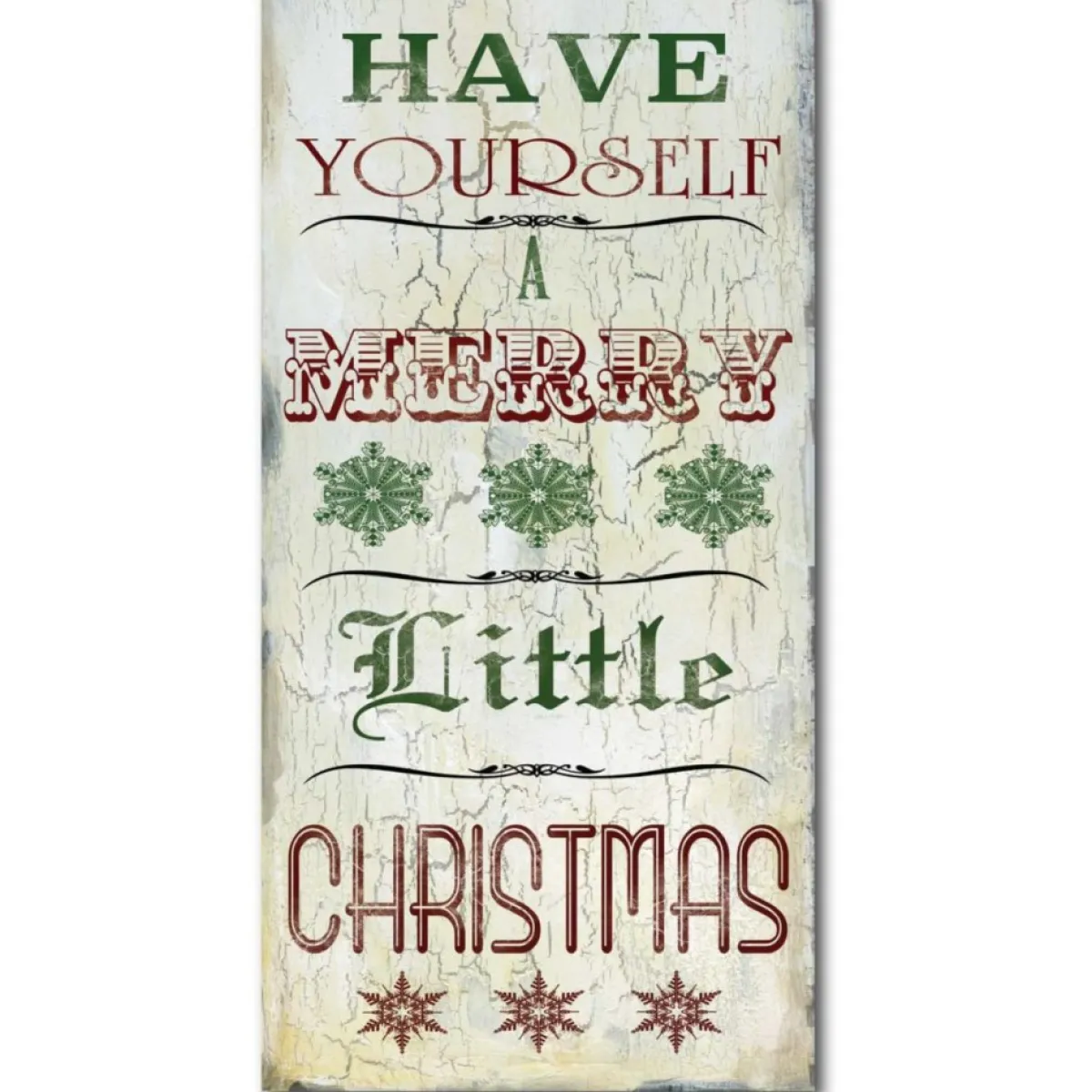Courtside Market Merry Little Christmas Canvas Wall Art Hot