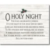 Courtside Market O Holy Night Fixed 10.5" X 14" Wood Art New