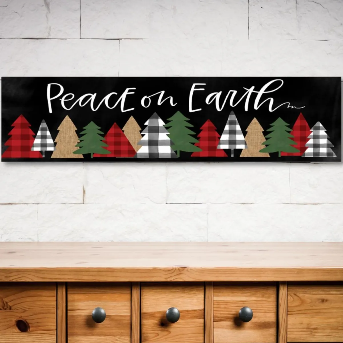 Courtside Market Peace On Earth 6"X24" Board Panel Online