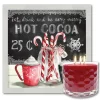 Courtside Market Peppermint Cocoa Artboard & 13.5 Oz. 3-Wick Candle Clearance