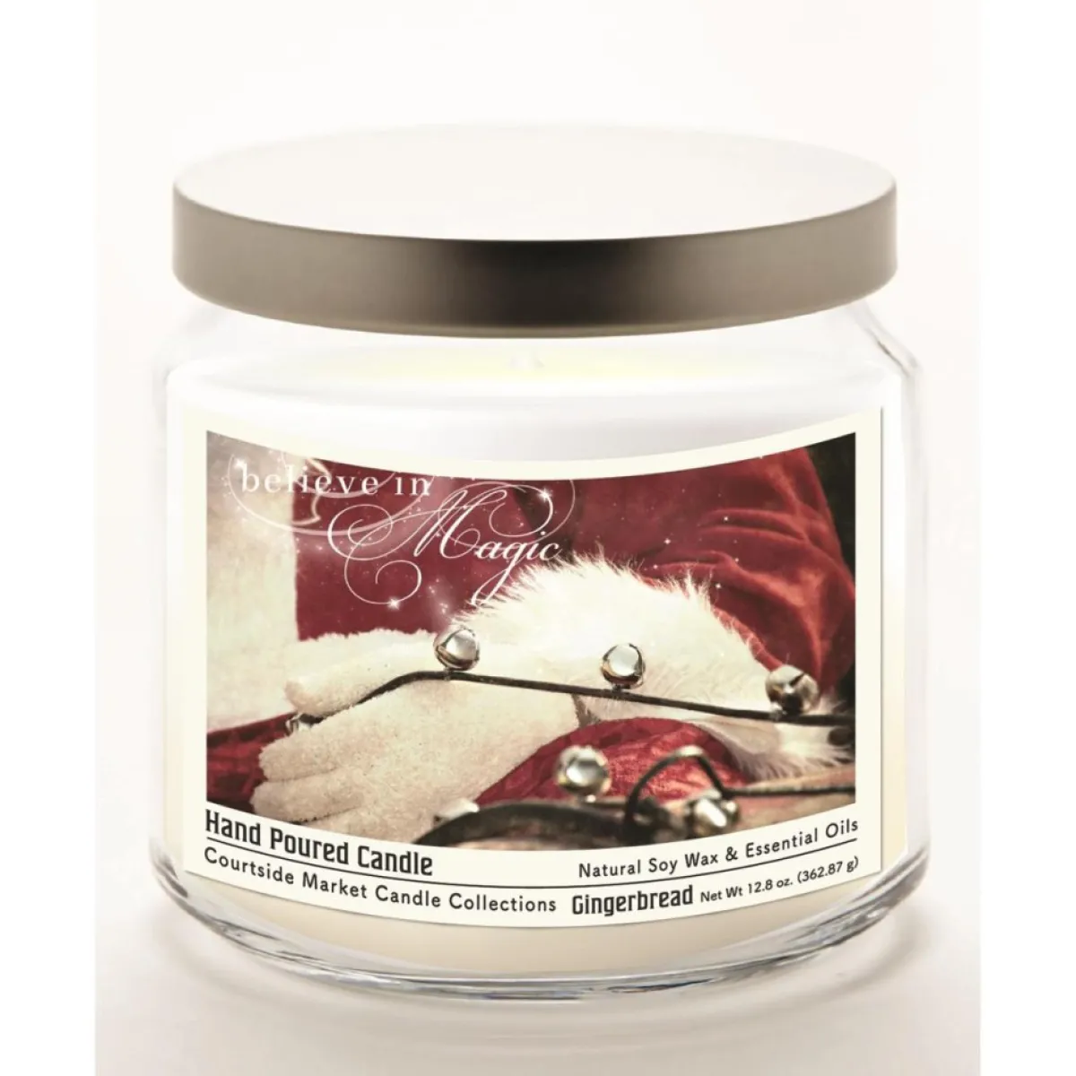 Courtside Market Santa Winter Wonderland Infused Wax Candle With Lid Outlet