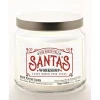 Courtside Market Santa's Workshop Infused Wax Candle With Silver Lid Best