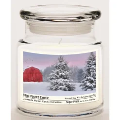 Courtside Market Soy Candle W/ Essential Oils + Glass Lid - Tree Farm Outlet
