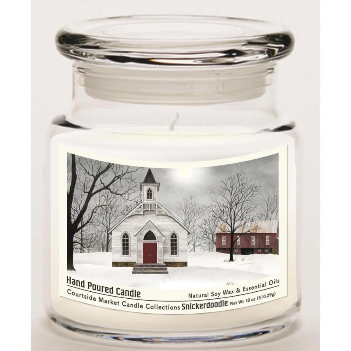 Courtside Market Soy Candle W/ Essential Oils + Lid - Love One Another Clearance
