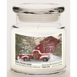 Courtside Market Soy Candle W/ Essential Oils + Lid - Barn With Truck Hot