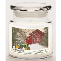 Courtside Market Soy Candle W/ Essential Oils + Lid-Winter At The Barn