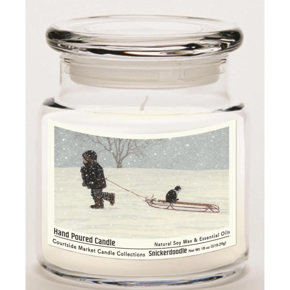 Courtside Market Soy Candle W/ Essential Oils + Glass Lid - All Aboard Discount