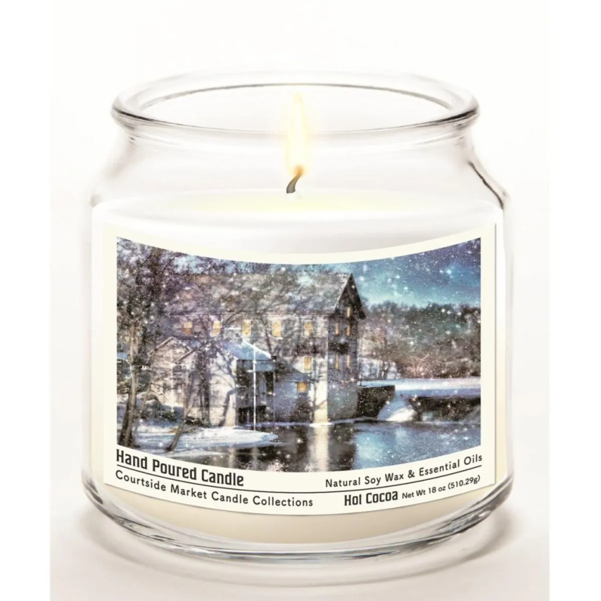Courtside Market Soy Candle W/ Essential Oils + Lid- Winter Wonderland Online